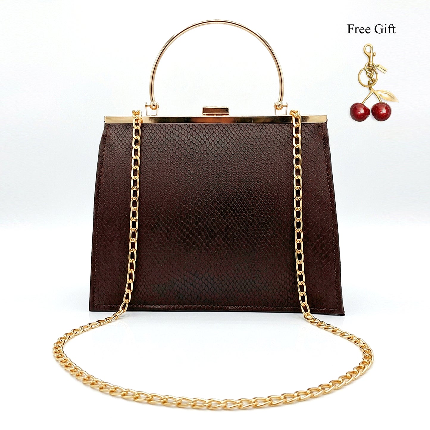 Snake Leather Fram Bag