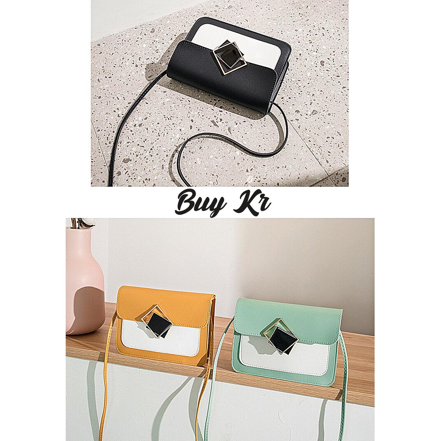 New Arrival Yellow Shoulder crossbody Leather bags For Girls
