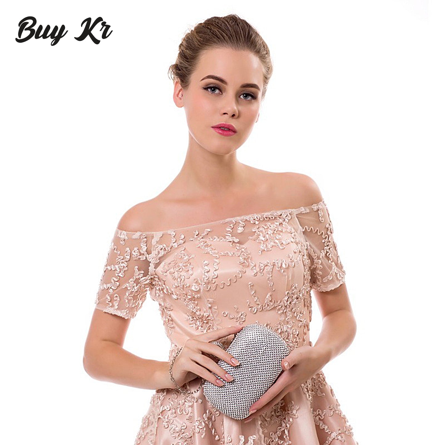 Golden , Black Silver Bridal Clutch