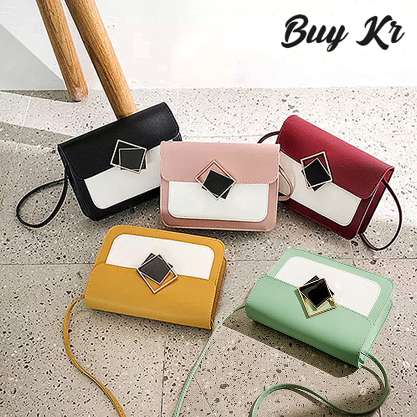New Arrival Yellow Shoulder crossbody Leather bags For Girls