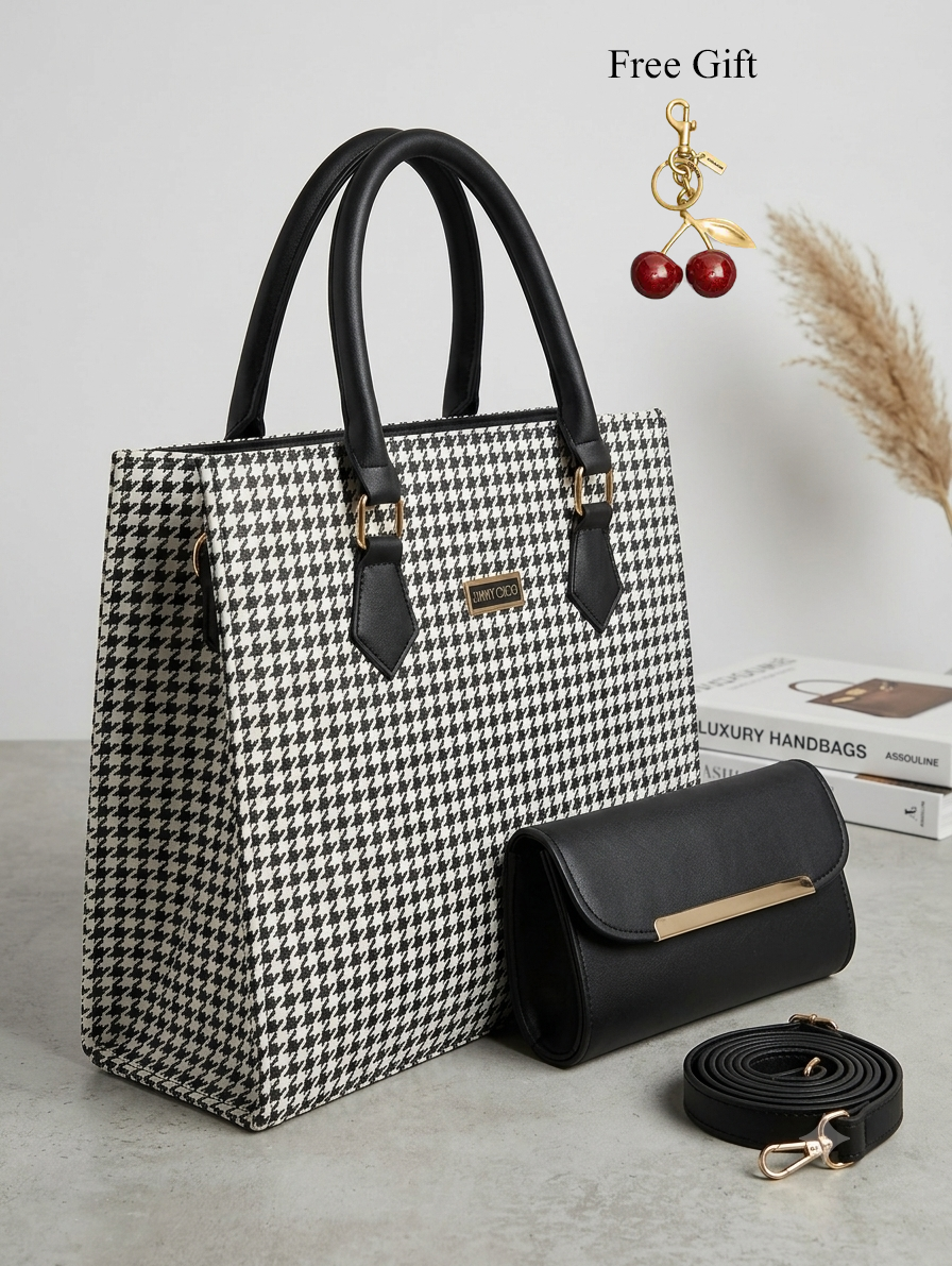 European Tote Bag Set – Includes Wallet & Crossbody Strap
