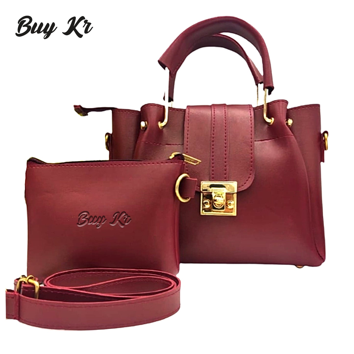 Multicolor 2 Pcs Leather bag