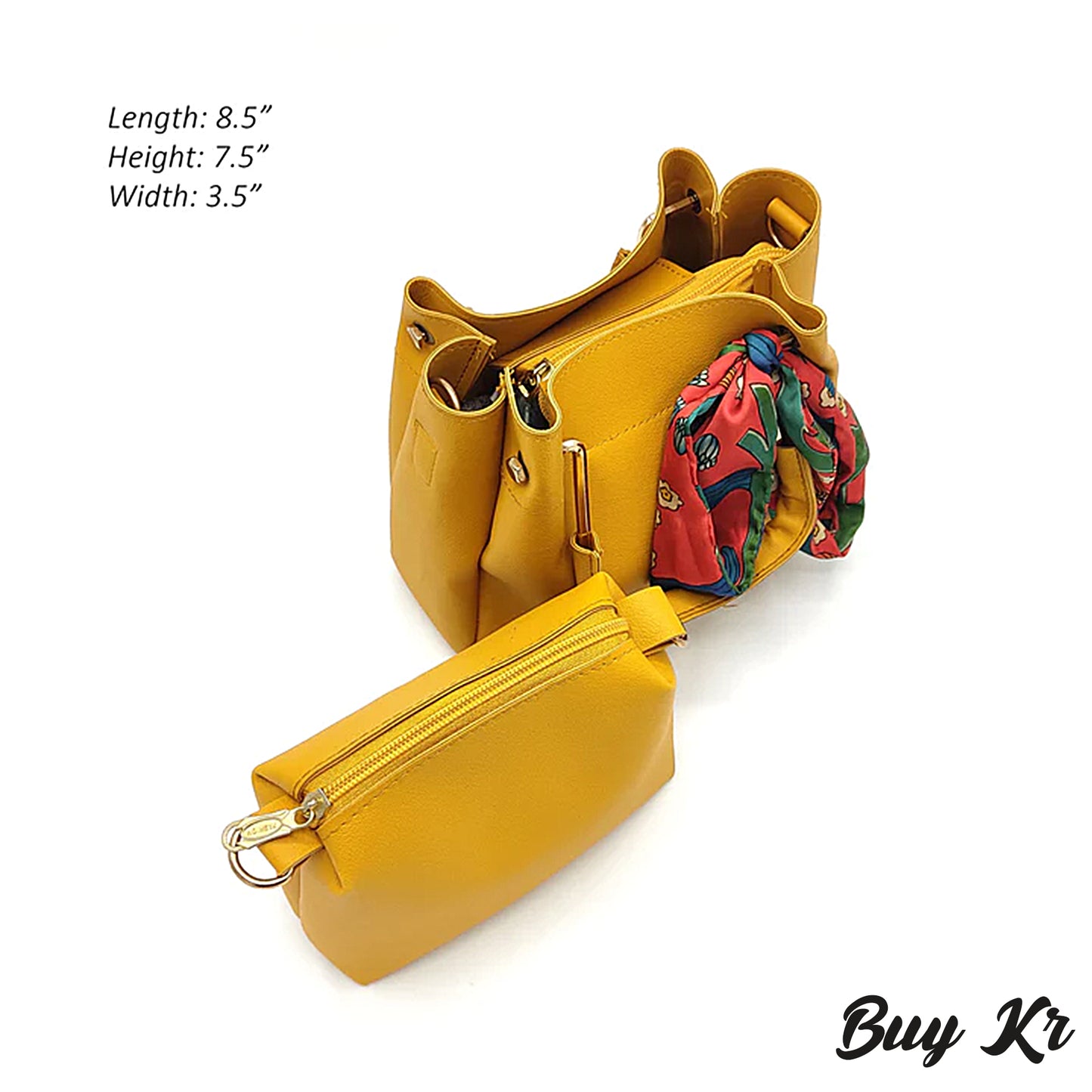 Yellow Top Handle Handbag