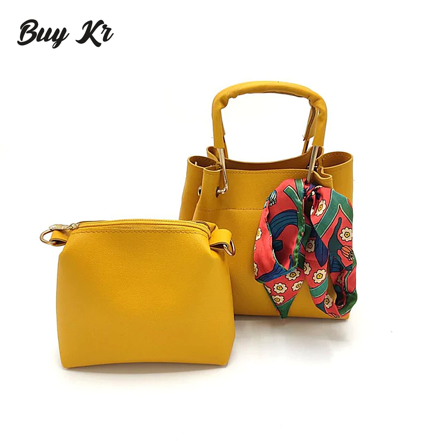 Yellow Top Handle Handbag