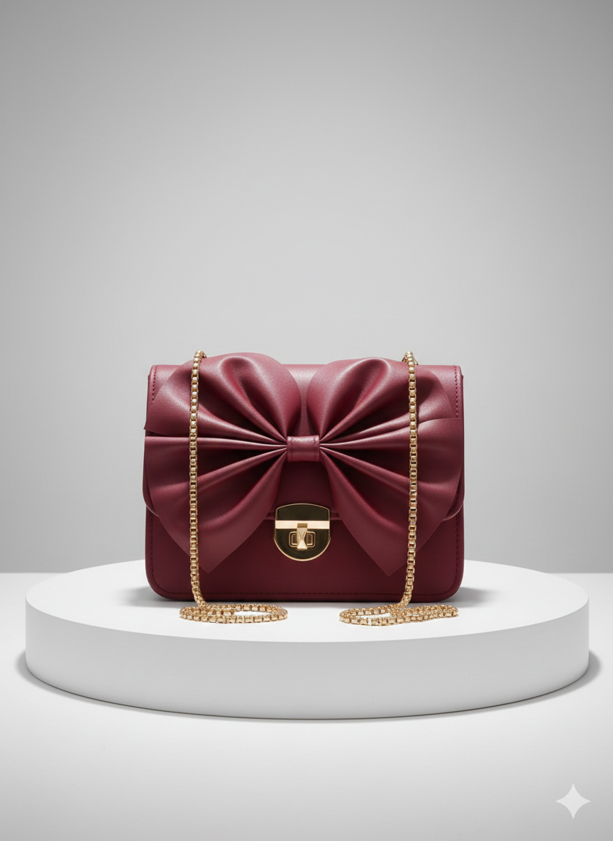 Elegant Bow Chain Shoulder Bag