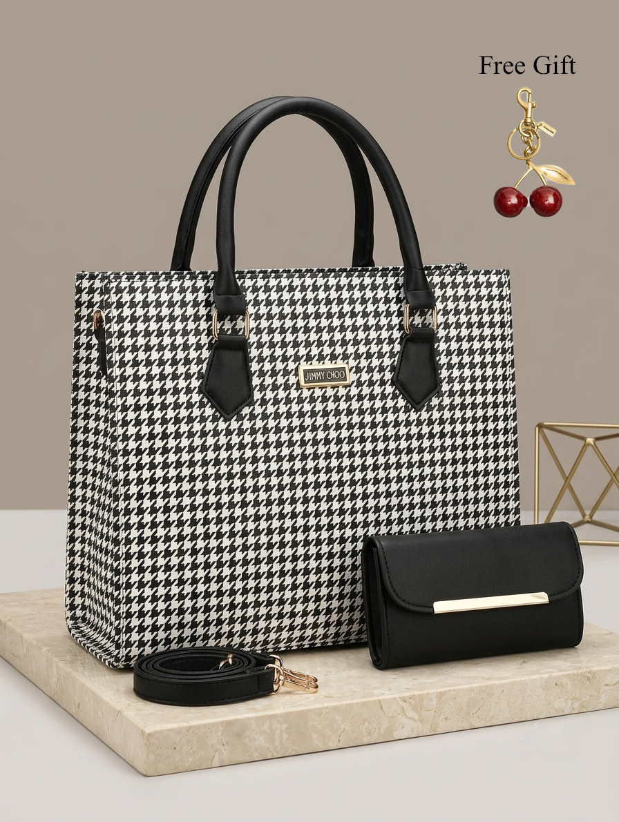 European Tote Bag Set – Includes Wallet & Crossbody Strap