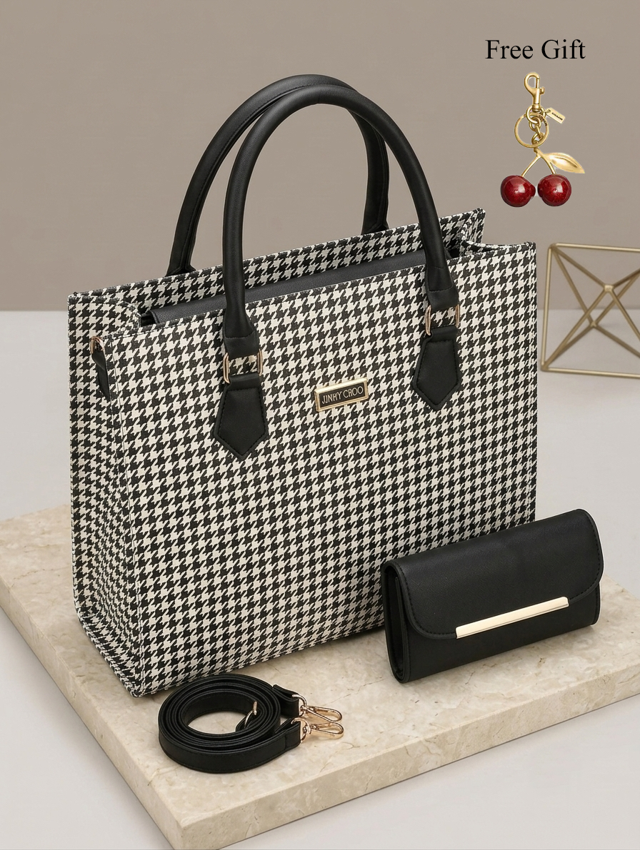 European Tote Bag Set – Includes Wallet & Crossbody Strap