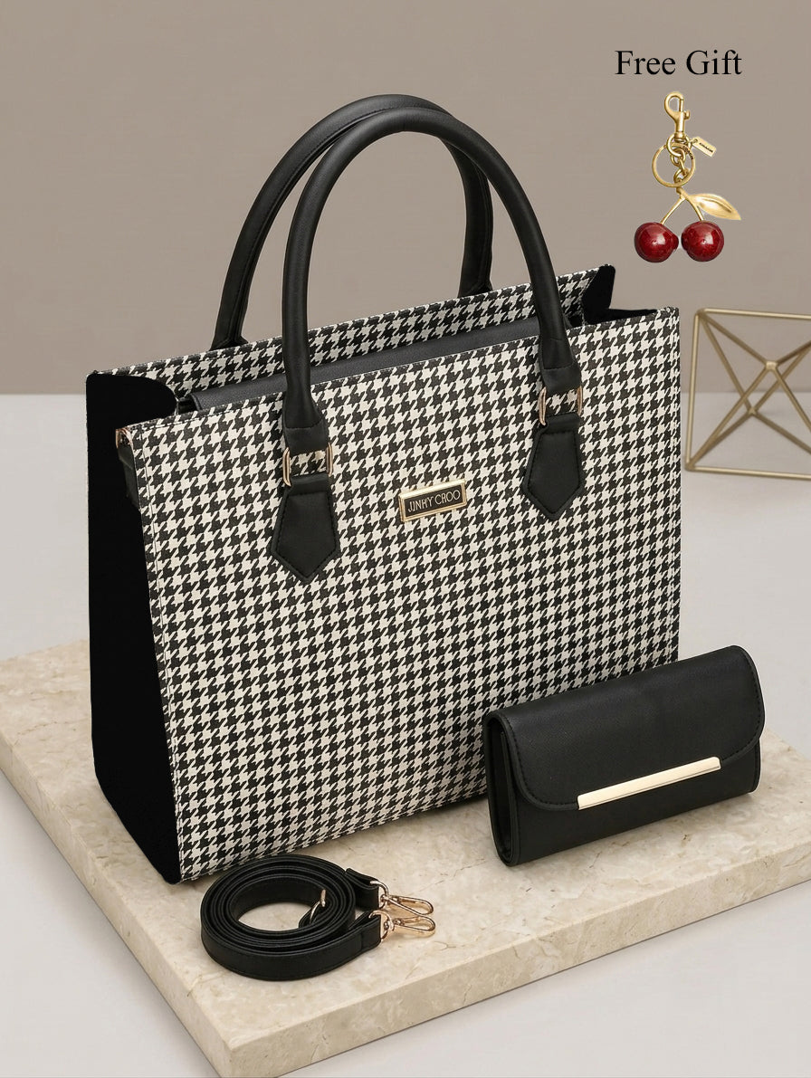 European Tote Bag Set – Includes Wallet & Crossbody Strap