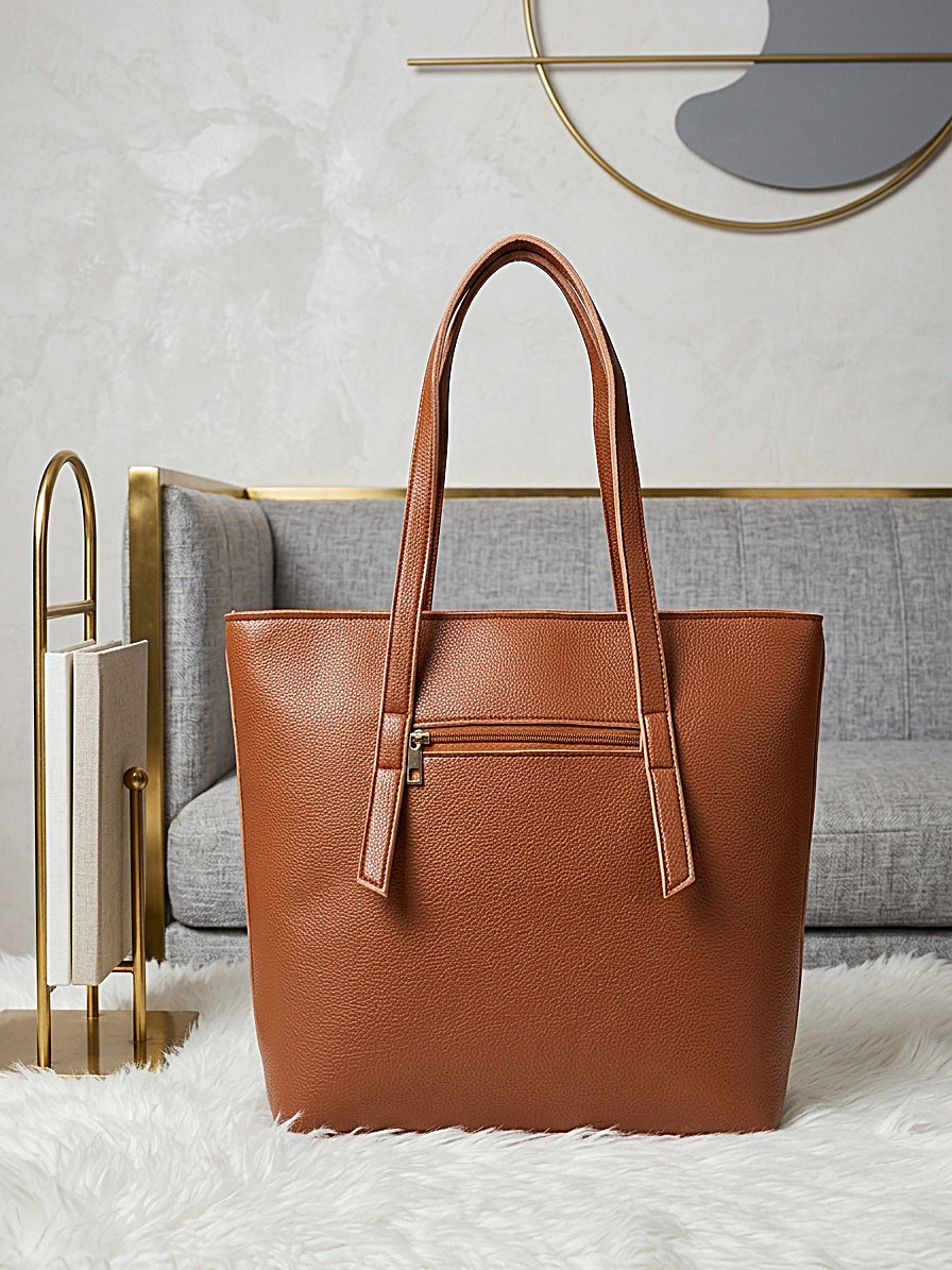 3-Piece Leather Tote Bag Set – Free Cherry Keychain Gift