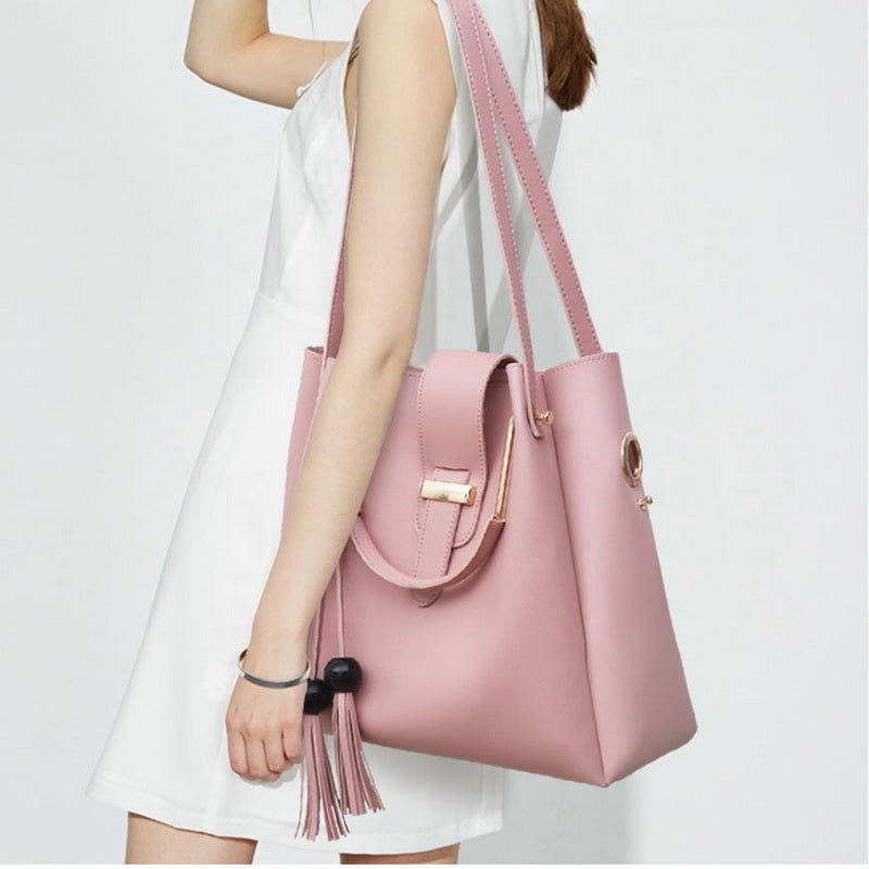 3 PIECE PINK HANDBAG