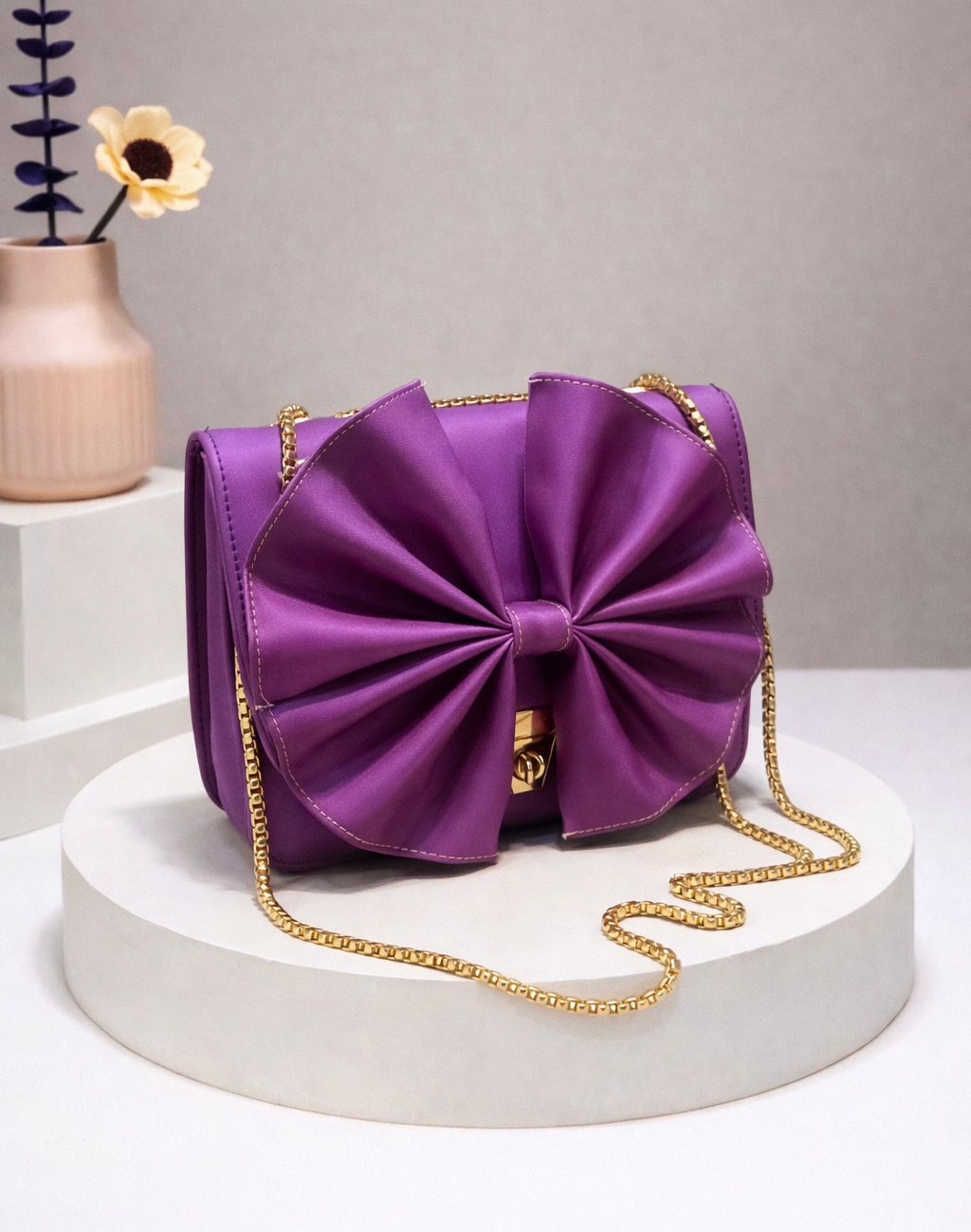 Elegant Bow Chain Shoulder Bag