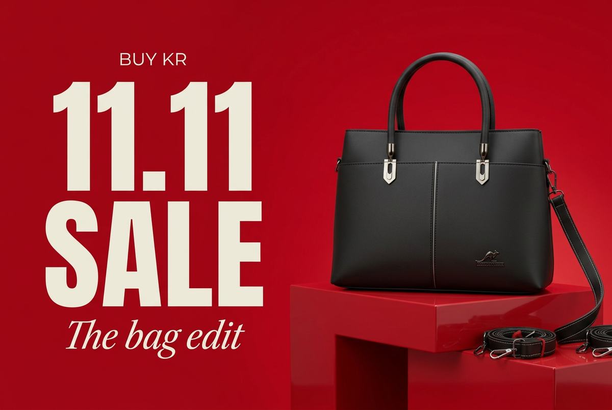 Cherry red 11.11 sale banner